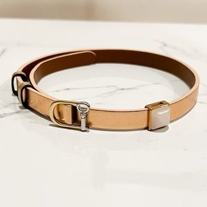 Rose gold Keep Collective bracelet with charm